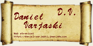 Daniel Varjaški vizit kartica